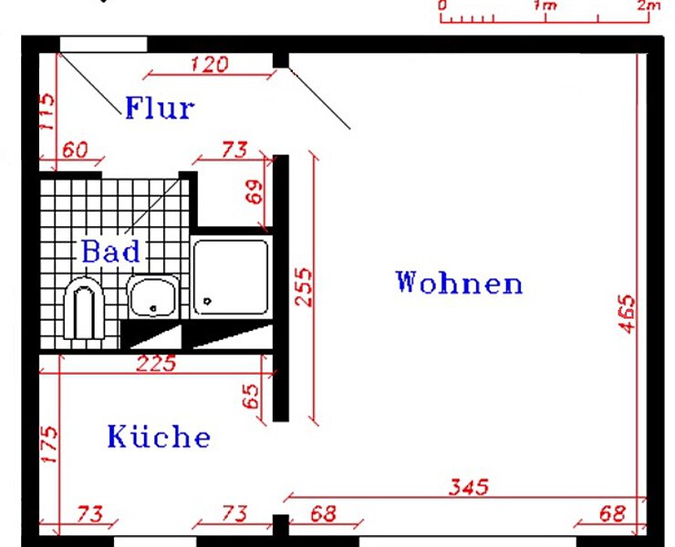 moderne Singlewohnung