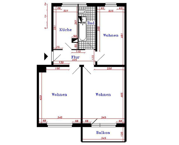 Wohnung mit Aufzug