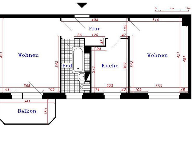 Schöne Wohnung, zentral und doch im Grünen